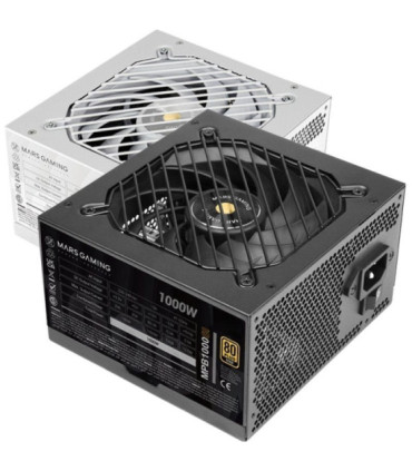 Fuente de alimentación mars gaming mpb1000si/ 1000w/ ventilador 12cm/ 80 plus gold