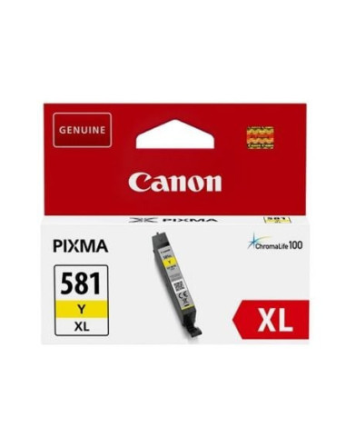 Cartucho de tinta original canon cli-581yxl alta capacidad/ amarillo