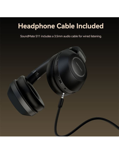 Auriculares inalámbricos vention soundmate s11 nbbb0/ con micrófono/ bluetooth/ negros