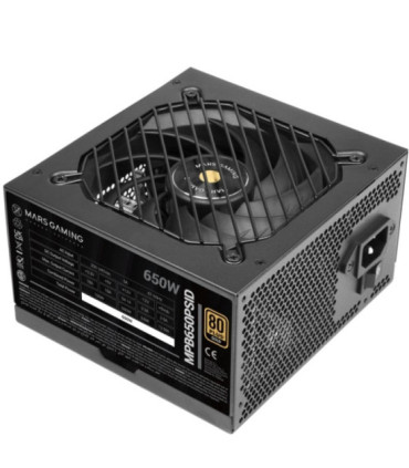Fuente de alimentación mars gaming mpb650psid/ 650w/ ventilador 12cm/ 80 plus gold