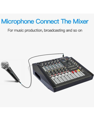 Cable estéreo vention bbebh/ jack 6.5 macho - xlr hembra/ 2m/ negro