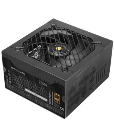 Fuente de alimentación mars gaming mpb750psi/ 750w/ ventilador 14cm/ atx 3.1/ pcie 5.1/ 80 plus gold