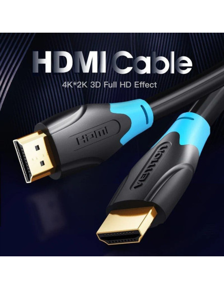 Cable hdmi 2.0 4k vention aacbj/ hdmi macho - hdmi macho/ 5m/ negro