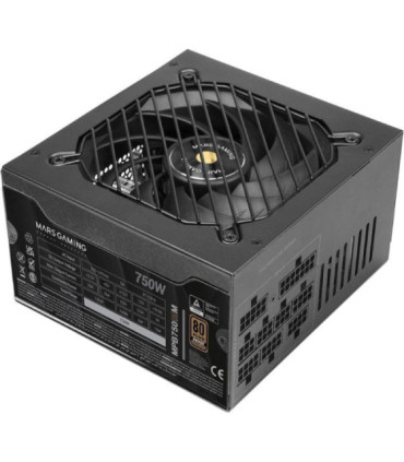 Fuente de alimentación mars gaming mpb750sim/ 750w/ ventilador 14cm/ 80 plus bronze