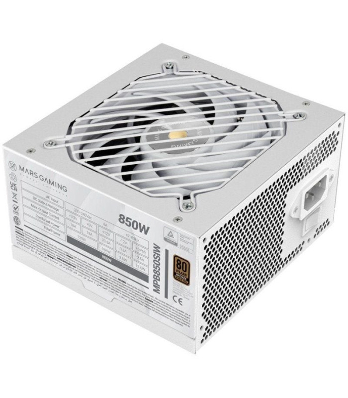Fuente de alimentación mars gaming mpb850si/ 850w/ ventilador 12cm/ 80 plus bronze