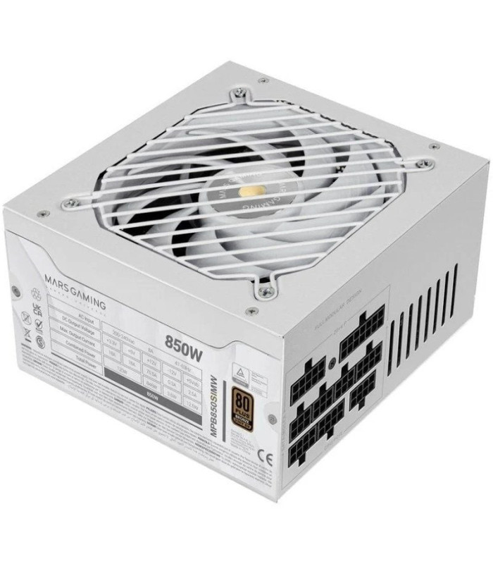 Fuente de alimentación mars gaming mpb850sim/ 850w/ ventilador 14cm/ 80 plus bronze