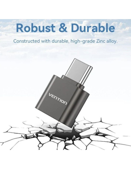Lector de tarjetas externo vention clmh0/ usb tipo-c