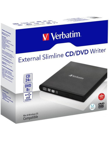 Grabadora externa cd/dvd verbatim 53504