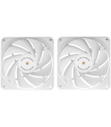 Pack 2 ventiladores mars gaming mf-nclx2/ 12cm