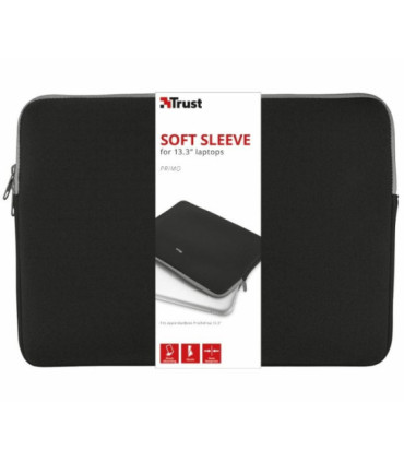 Funda trust primo soft sleeve para portátiles hasta 13.3'/ negra