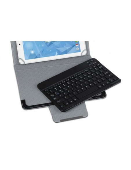 Funda con teclado 3go csgt28 para tablets de 10'/ negra y gris