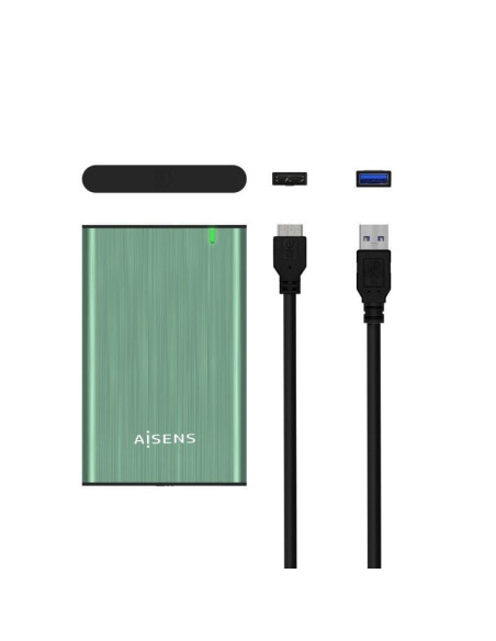 Caja externa para disco duro de 2.5' aisens ase-2525sgn/ usb 3.0/ sin tornillos