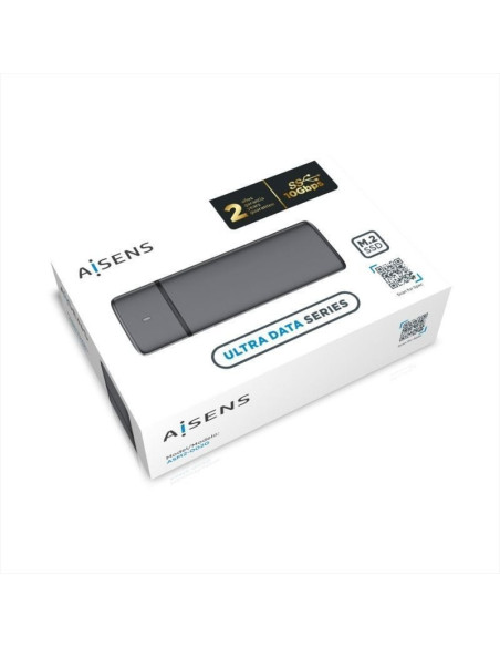 Caja externa para disco ssd m.2 sata/nvme aisens asm2-002g/ usb 3.1/ sin tornillos