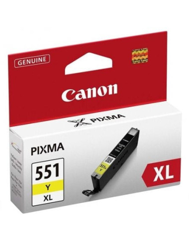 Cartucho de tinta original canon cli-551y xl alta capacidad/ amarillo