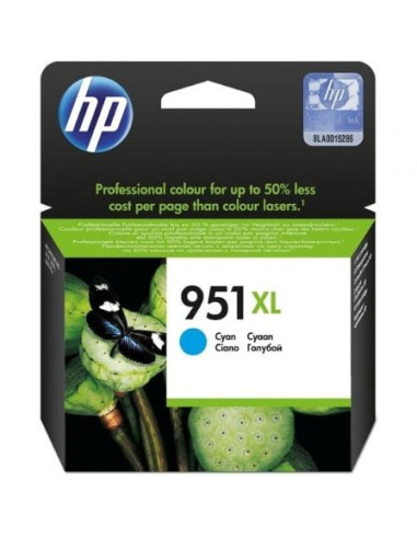 Cartucho de tinta original hp nº951 xl alta capacidad/ cian