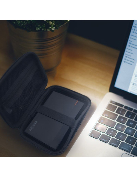 Funda para disco externo de 2.5' aisens asbg-003-bk/ negra
