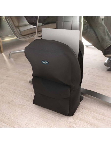 Mochila aisens asbg-bp080-bk para portátiles hasta 15.6'/ negro