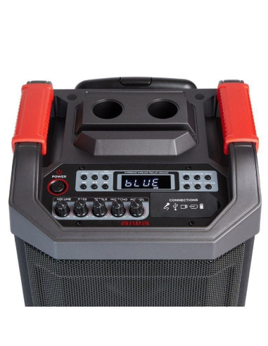 Altavoz portable con bluetooth aiwa fire kbtus-608mkii/ 600w/ 2.0
