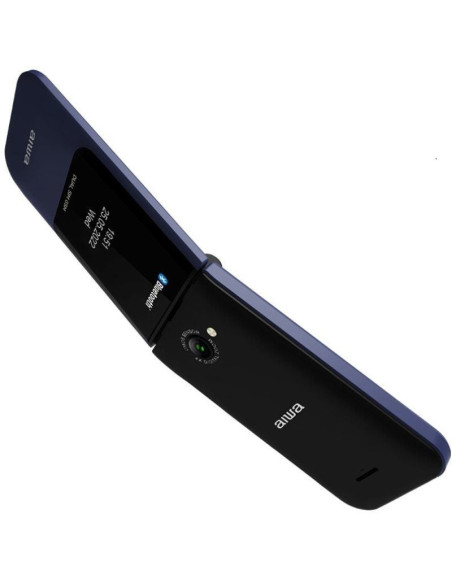 Teléfono móvil aiwa fp-24bl para personas mayores/ azul