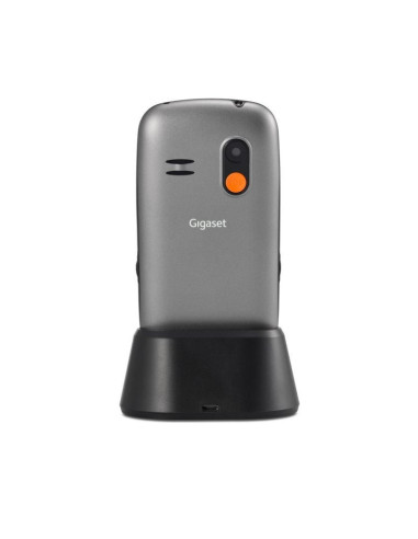 Teléfono móvil gigaset gl390 para personas mayores/ gris