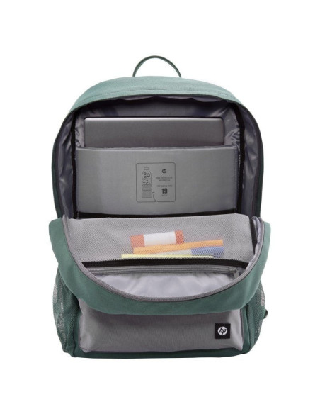 Mochila hp 7j595aa campus para portátiles hasta 15.6'/ verde y gris