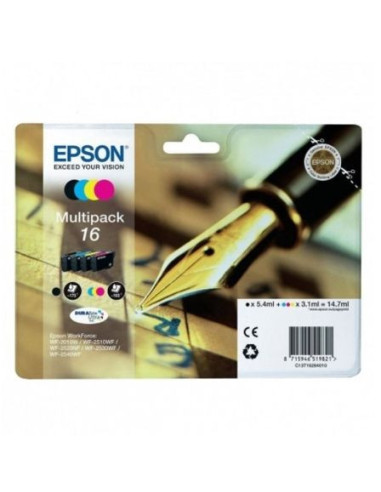 Cartucho de tinta original epson nº16 multipack/ negro/ cian/ amarillo/ magenta