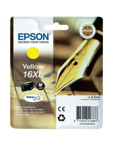 Cartucho de tinta original epson nº16 xl alta capacidad/ amarillo