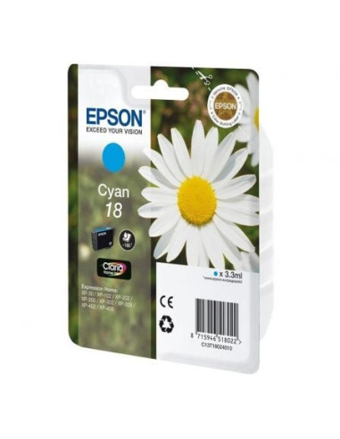 Cartucho de tinta original epson nº18/ cian