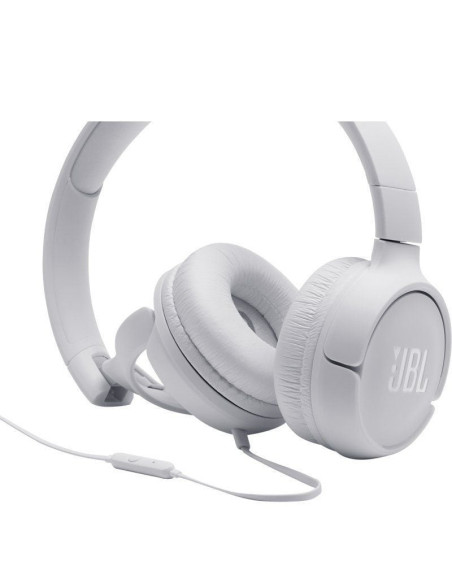 Auriculares jbl tune 500/ con micrófono/ jack 3.5/ blancos
