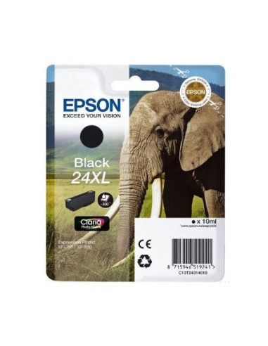 Cartucho de tinta original epson nº24 xl alta capacidad/ negro