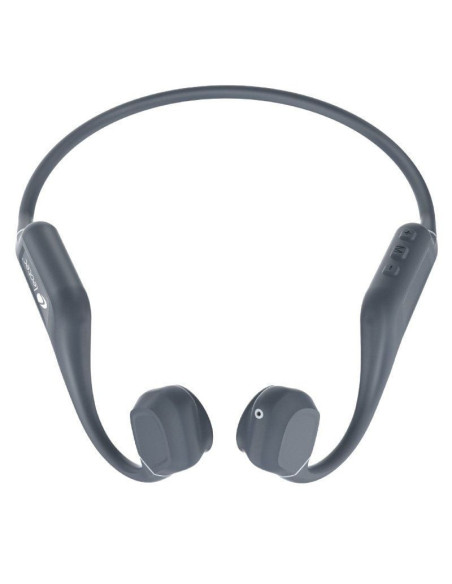Auriculares inalámbricos deportivos de conducción ósea leotec osea kuri/ con micrófono/ bluetooth/ grises