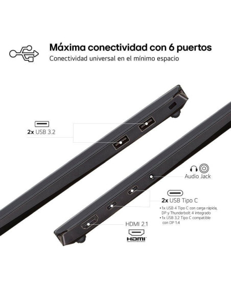 Portátil lg gram 15z90s-g.aa75b intel core ultra 7-155h/ 16gb/ 512gb ssd/ 15.6'/ win11