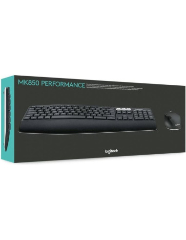 Teclado y ratón inalámbrico logitech unifying mk850 performance