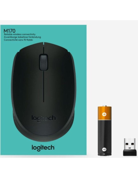 Ratón inalámbrico logitech b170/ hasta 1000 dpi