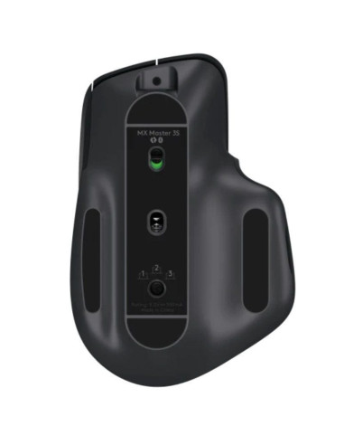 Ratón ergonómico inalámbrico por bluetooth logitech mx master 3s/ batería recargable/ hasta 8000 dpi/ grafito