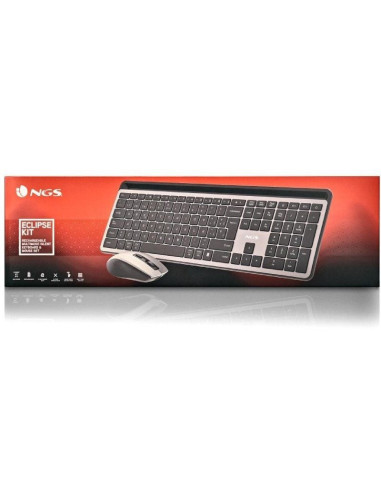 Teclado y ratón inalámbricos ngs eclipse kit