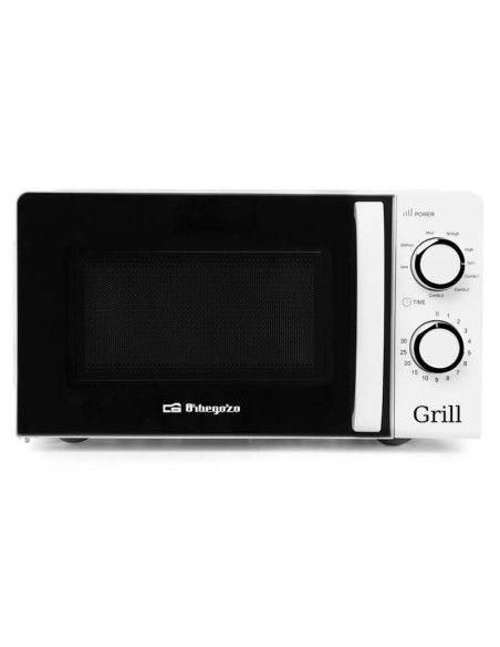 Microondas orbegozo mig 2130/ 700w/ capacidad 20l/ función grill/ blanco