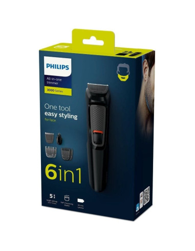 Cortapelos multigroom series 3000 philips mg3710 con batería/ 6 accesorios
