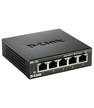 Switch d-link dgs-105 5 puertos/ rj-45 10/100/1000