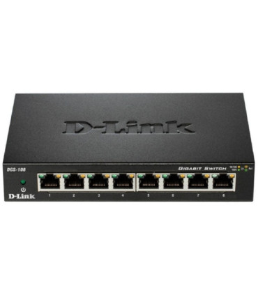 Switch d-link dgs-108 8 puertos/ rj-45 10/100/1000