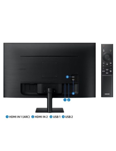 Smart monitor samsung m5 s27dm500eu 27'/ full hd/ smart tv/ multimedia/ negro