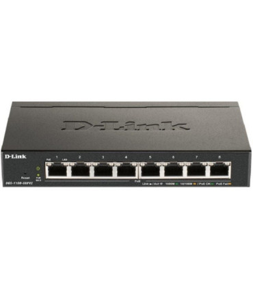 Switch d-link dgs-1100-08pv2 8 puertos/ rj-45 10/100/1000 poe