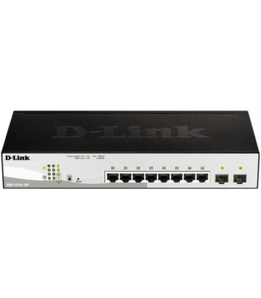 Switch d-link dgs-1210-10p 10 puertos/ rj-45 gigabit 10/100/1000 poe/ sfp