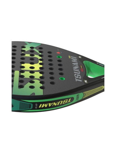 Pala de pádel siux tsunami 5.0 3k/ negra y verde