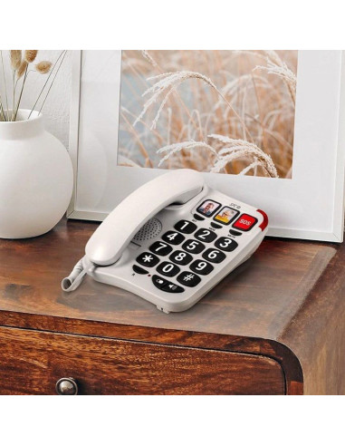Teléfono spc confort numbers 2/ blanco