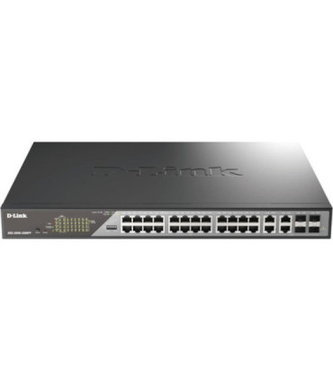 Switch gestionable d-link dss-200g-28mpp 24 puertos/ rj-45 10/100/1000/ poe++/ sfp