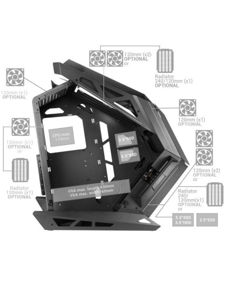 Caja gaming semitorre mars gaming mc-titan/ blanca
