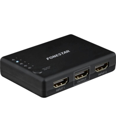 Conmutador hdmi fonestar fo-22sw51/ 5 entradas-1 salida