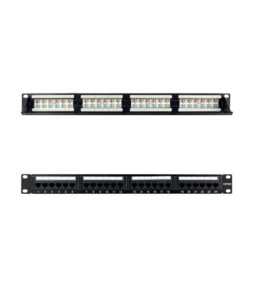 Patch panel nanocable 10.21.4124/ 24 puertos/ cat.6a/ altura 1u