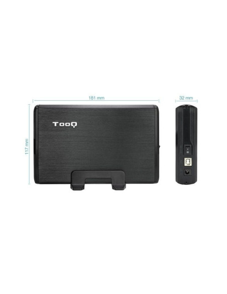 Caja externa para disco duro de 3.5' tooq tqe-3509b/ usb 2.0
